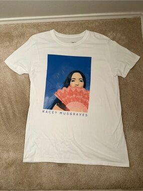 Kacey Musgraves 2020 Graphic Tee White Fan Portrait XL